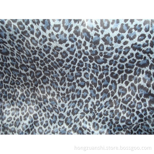 Suede Leopard Fabric (HZS-399)
